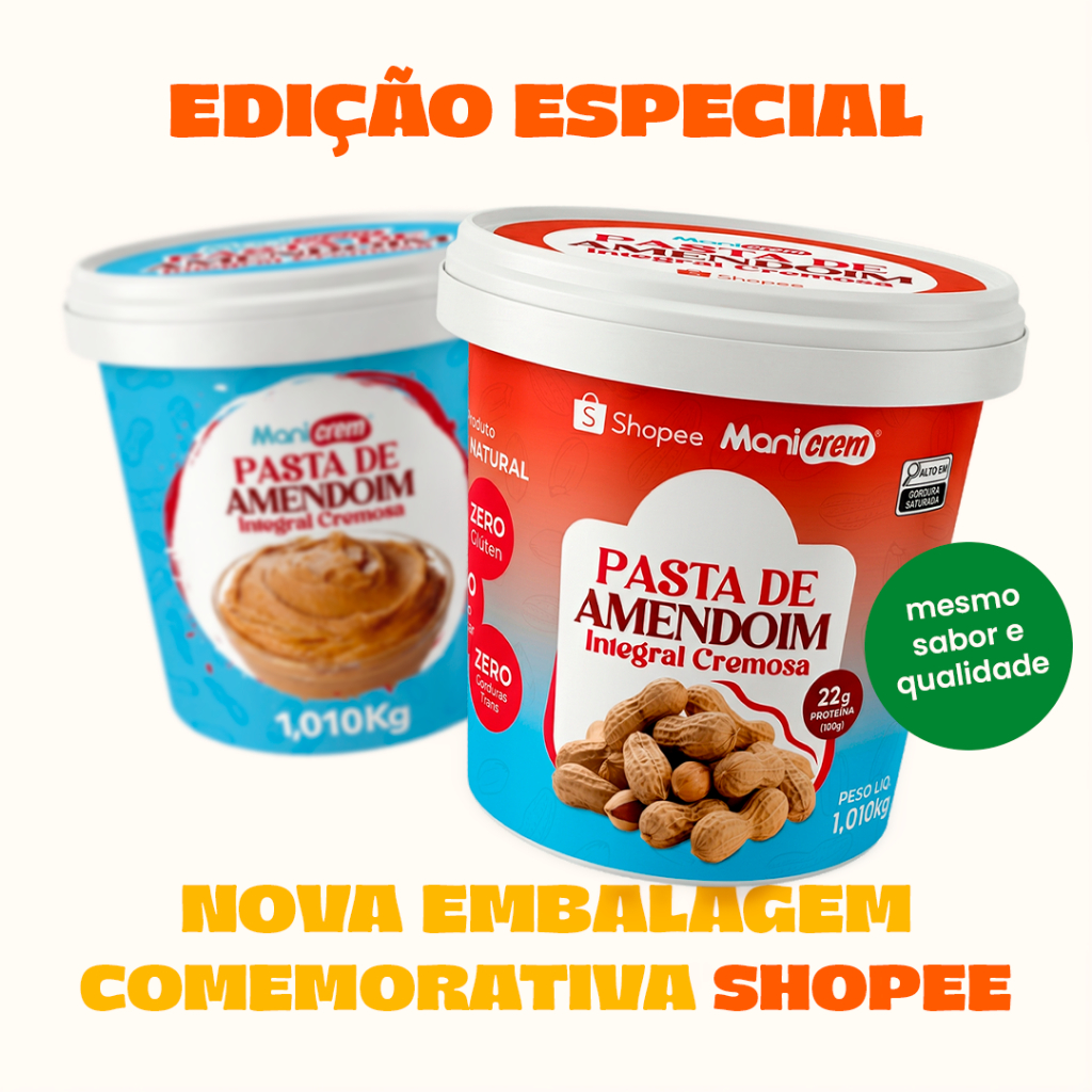 Pasta De Amendoim Manicrem Integral Cremosa - 1kg