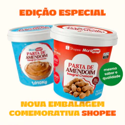 Pasta De Amendoim Manicrem Integral Cremosa - 1kg