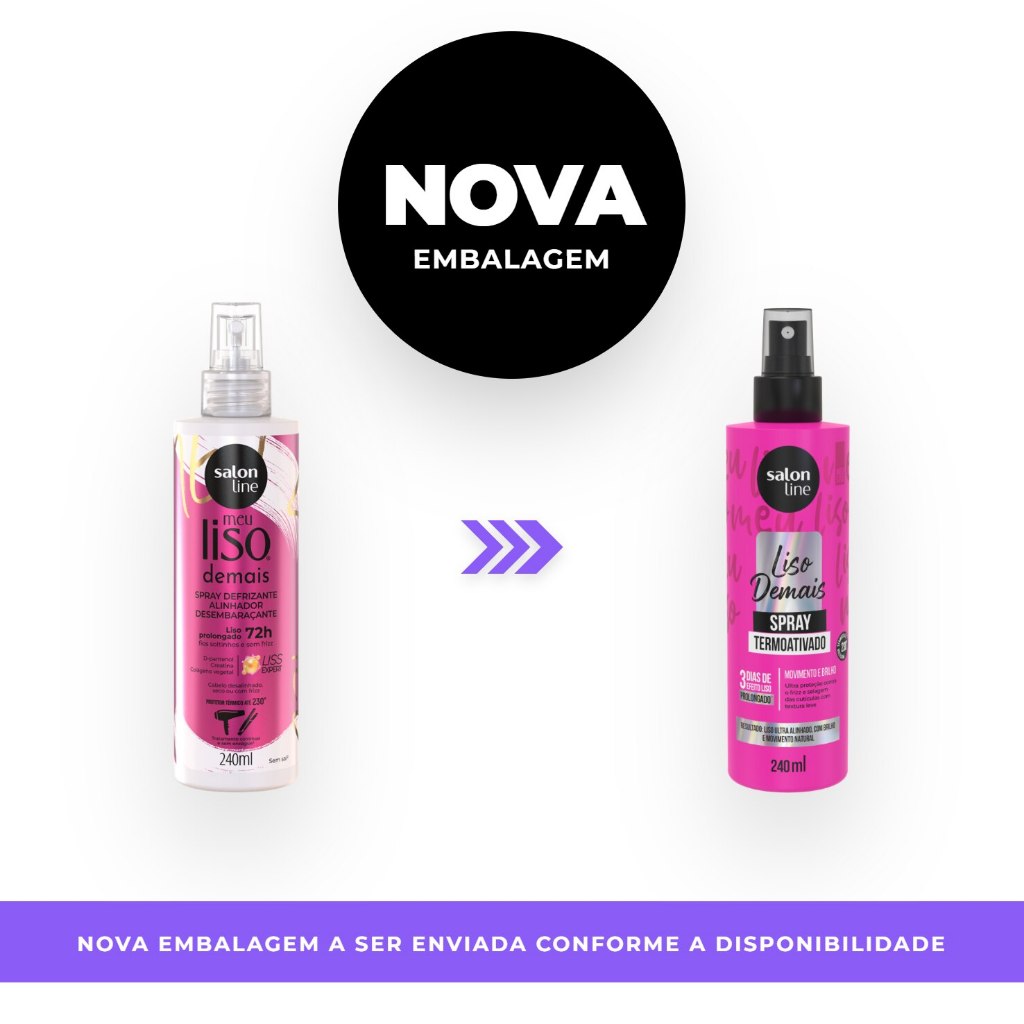 Meu Liso Demais Defrizante Spray Protetor Térmico 240ml · foto 2