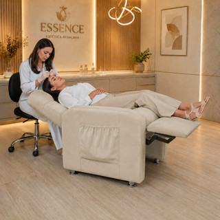 Poltrona do Papai Reclinável Conforto Premium para Estética Tecido Suede - Meu Lar Decorações