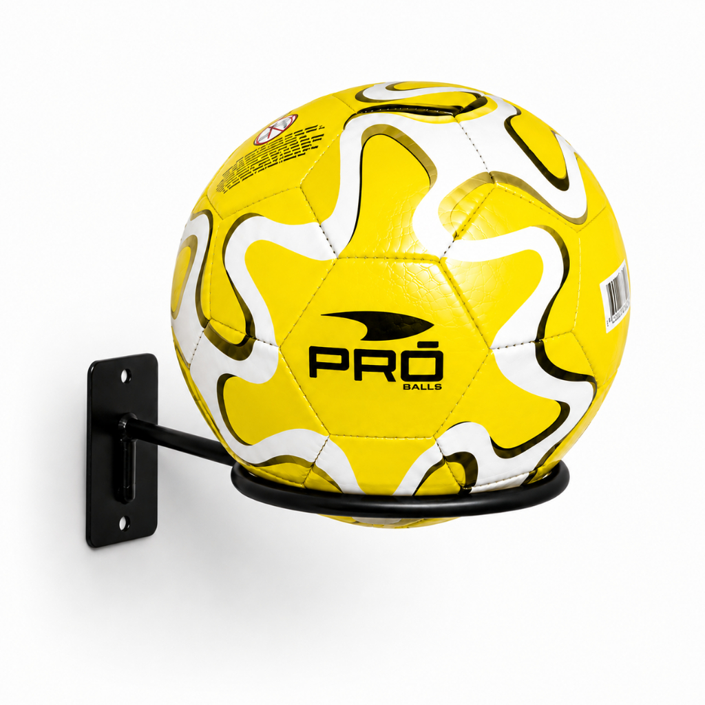 Suporte Bola Futebol Basquete Vôlei + Parafusos e Buchas Aço Reforçado 14x14cm