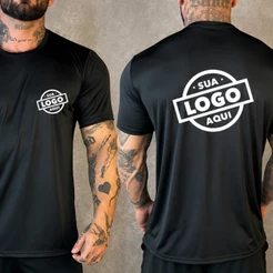Kit 5 Camiseta Uniforme Dry Fit Personalizada 9cmx9cm 27cmx27cm