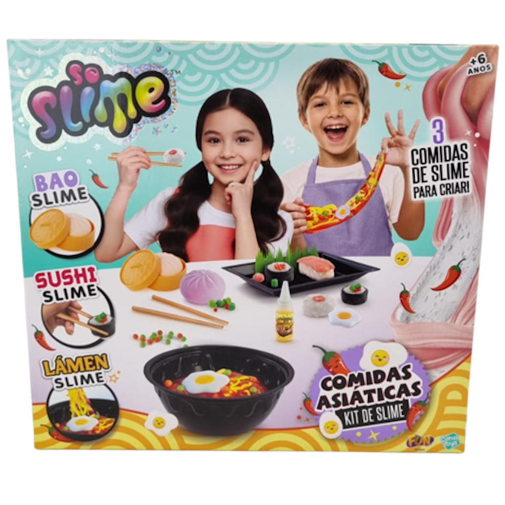 Kit de Slime Comidas Asiáticas
