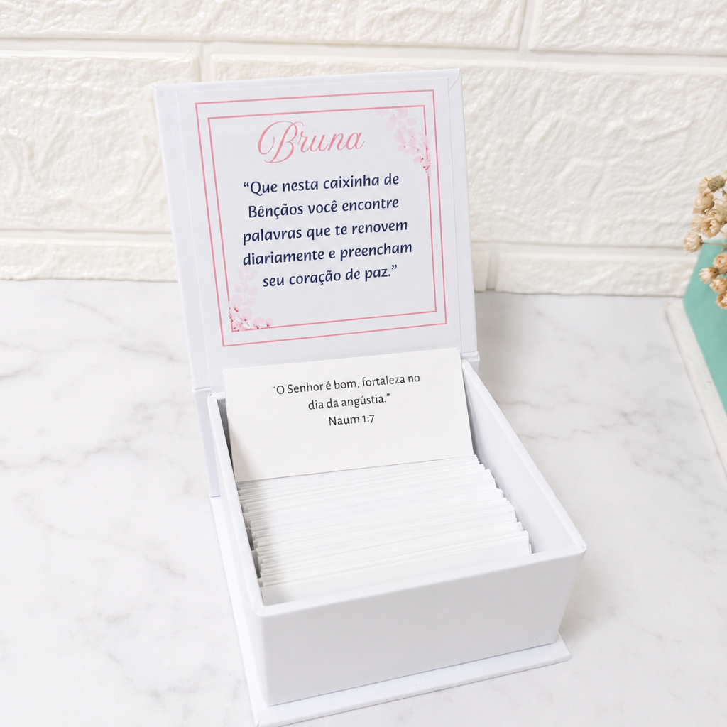 10 Caixinhas de versiculos Personalizada -160 Versículos | Lembrancinha Batizado Chá de Bebê e Aniversário