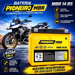 Bateria Para Gs 800/1200 Mbr 14 Bs 12v 13ah
