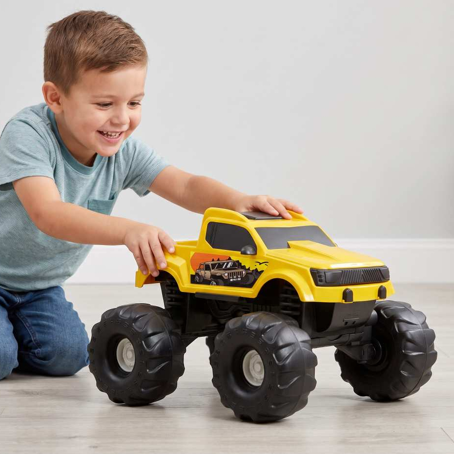 Carro Monstro Gigante Picape Extreme 38cm | Carrinho Brinquedo Off-road c/Rodas