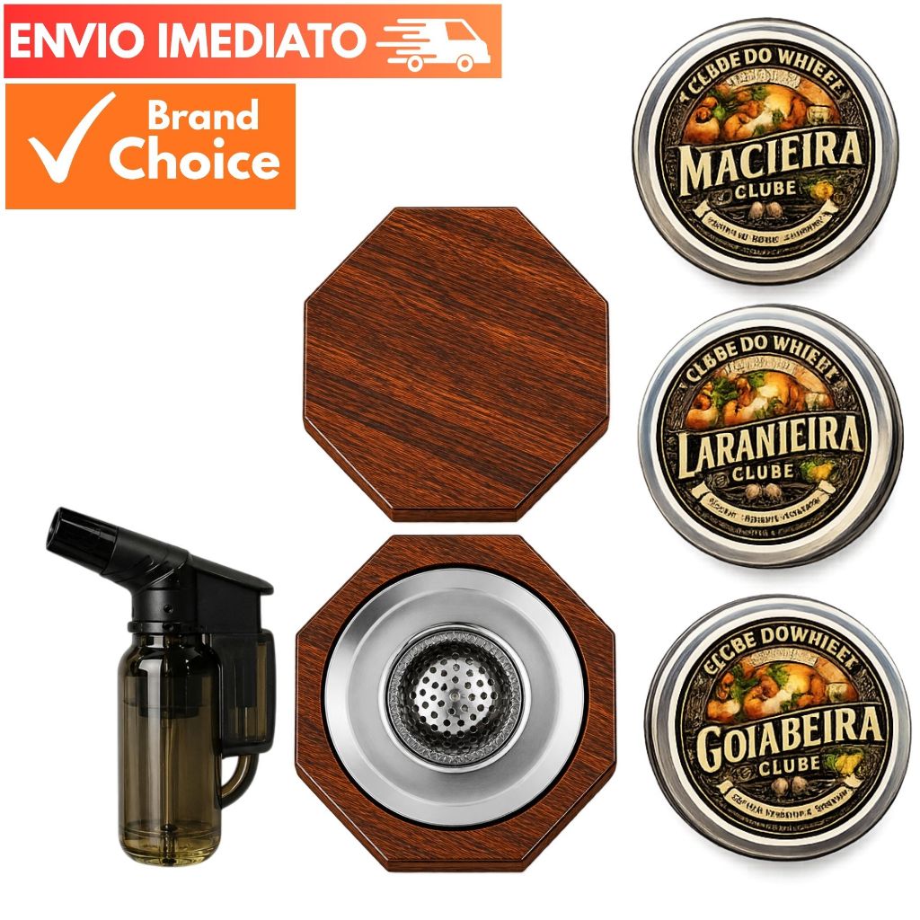Defumador de Whisky e Coquetéis