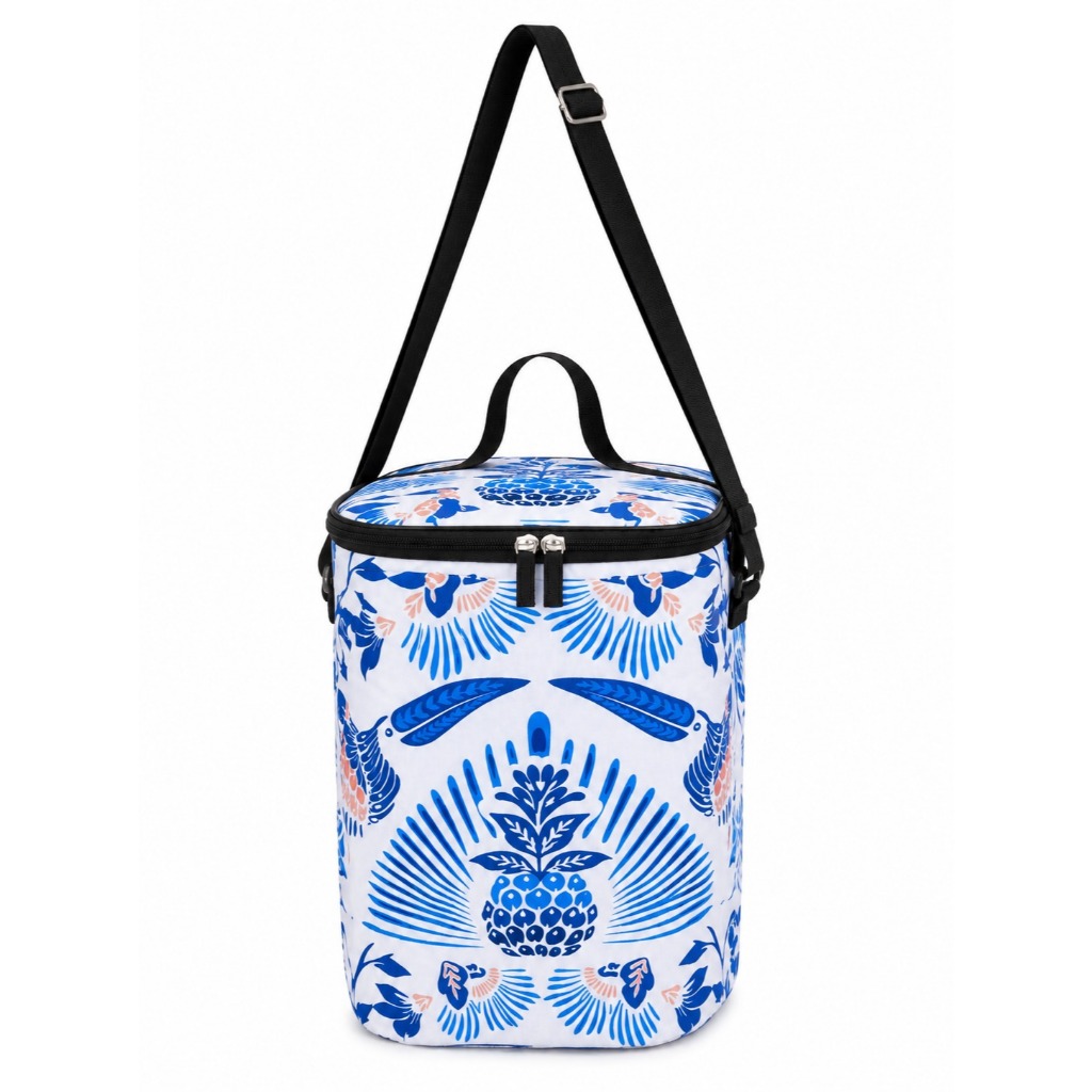 Bolsa Térmica Estampada Mini Cooler Lancheira para Marmita Trabalho Passeio com Alça Transversal