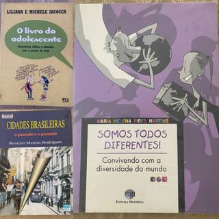Kit 3 Livros Paradidáticos Somos Todos Diferentes + O Livro do Adolescente + Cidades Brasileiras Usado