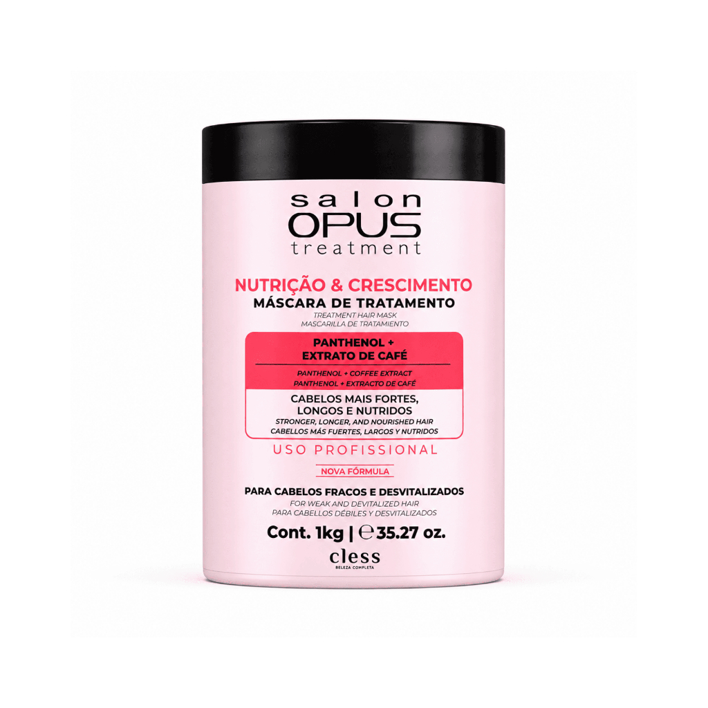 Mascara de tratamento nutrição e crescimento salon opus 1kg