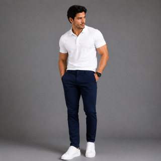 Calça Sarja Masculina Slim com Elastano Esporte Fino Bolso Faca Embutido Premium Confortável