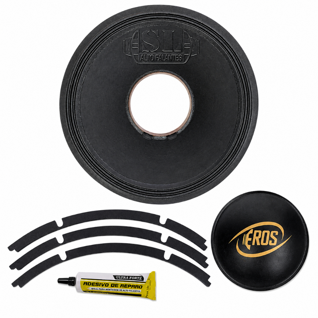 Kit Reparo Sl Compatível Com Eros 612mg 12 pol 600rms 8 ohms