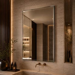 Espelho Mirano Paris 80x40cm Bisotê Grande Banheiro Lavabo