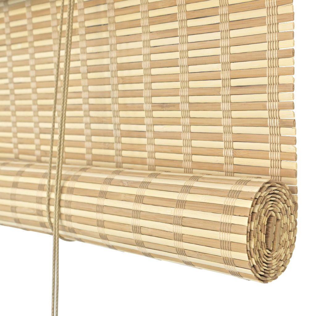 Persiana Rolo Bambu Honey Mapple Para Portas e Janelas de Quarto Sala Cozinha Sacada - Linha Bauhaus