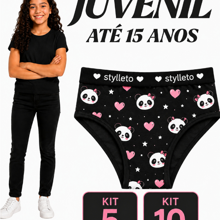 Kit 10 Calçolinhas Menina juvenil de Algodão Leve, Respirável e Ideal para o Uso Diário