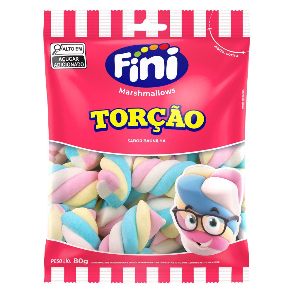 Fini Marsh Torção 80g Marshmallow