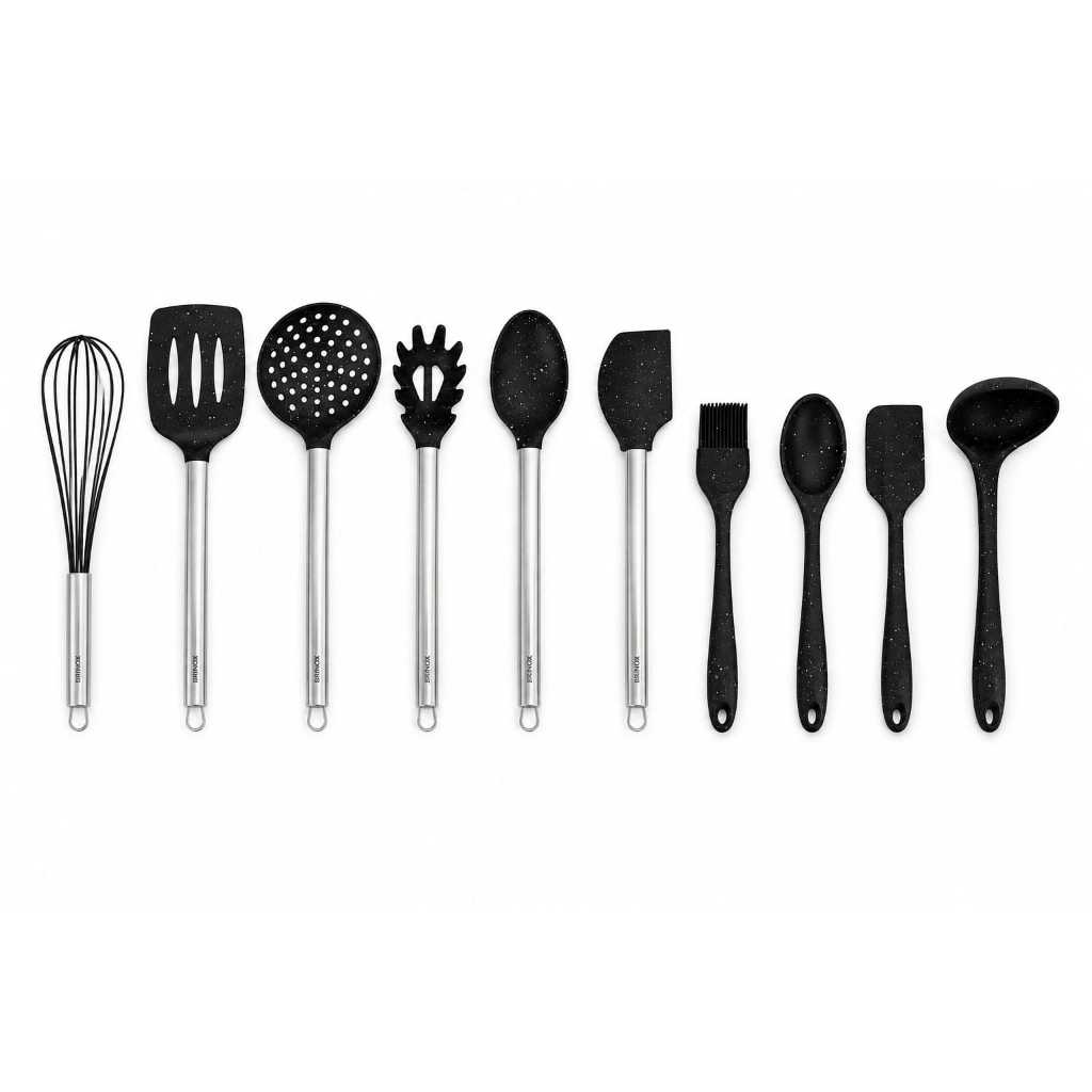 Kit de Utensílios de Cozinha em Silicone Premium 10pçs Brinox