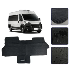 Tapete Inteiriço Para Cabine Van Ducato 2018 a 2026 Emborrachado Premium Impermeavel