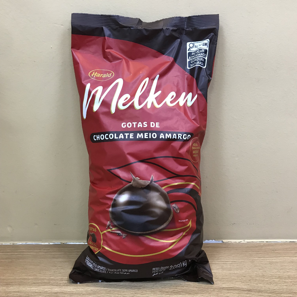 Chocolate em Gotas Meio Amargo - Melken - 2,05kg - 01 unidade - Harald