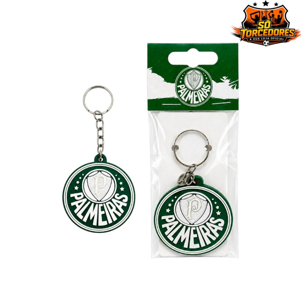 CHAVEIRO DE BORRACHA ESCUDO OFICIAL/ORIGINAL - Palmeiras