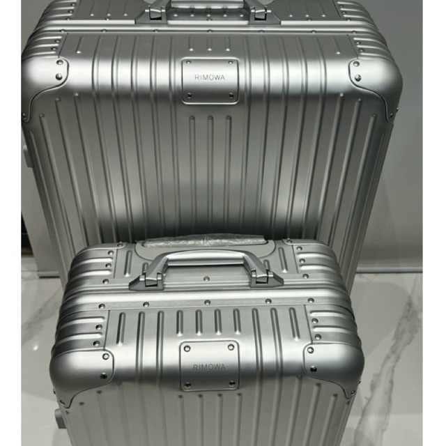 Kit Mala RIMOWA Bordo + Grande ALUMÍNIO