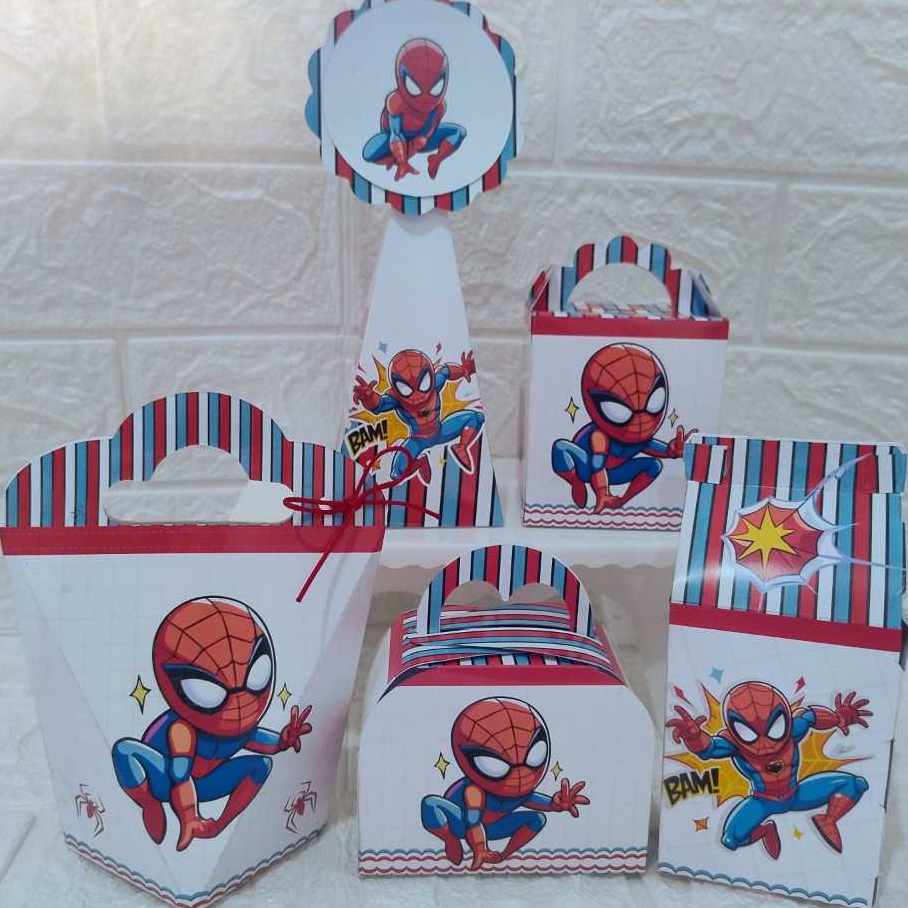Kit Lembrancinhas HOMEM ARANHA BABY Personalizadas para Festa-PARA MONTAR