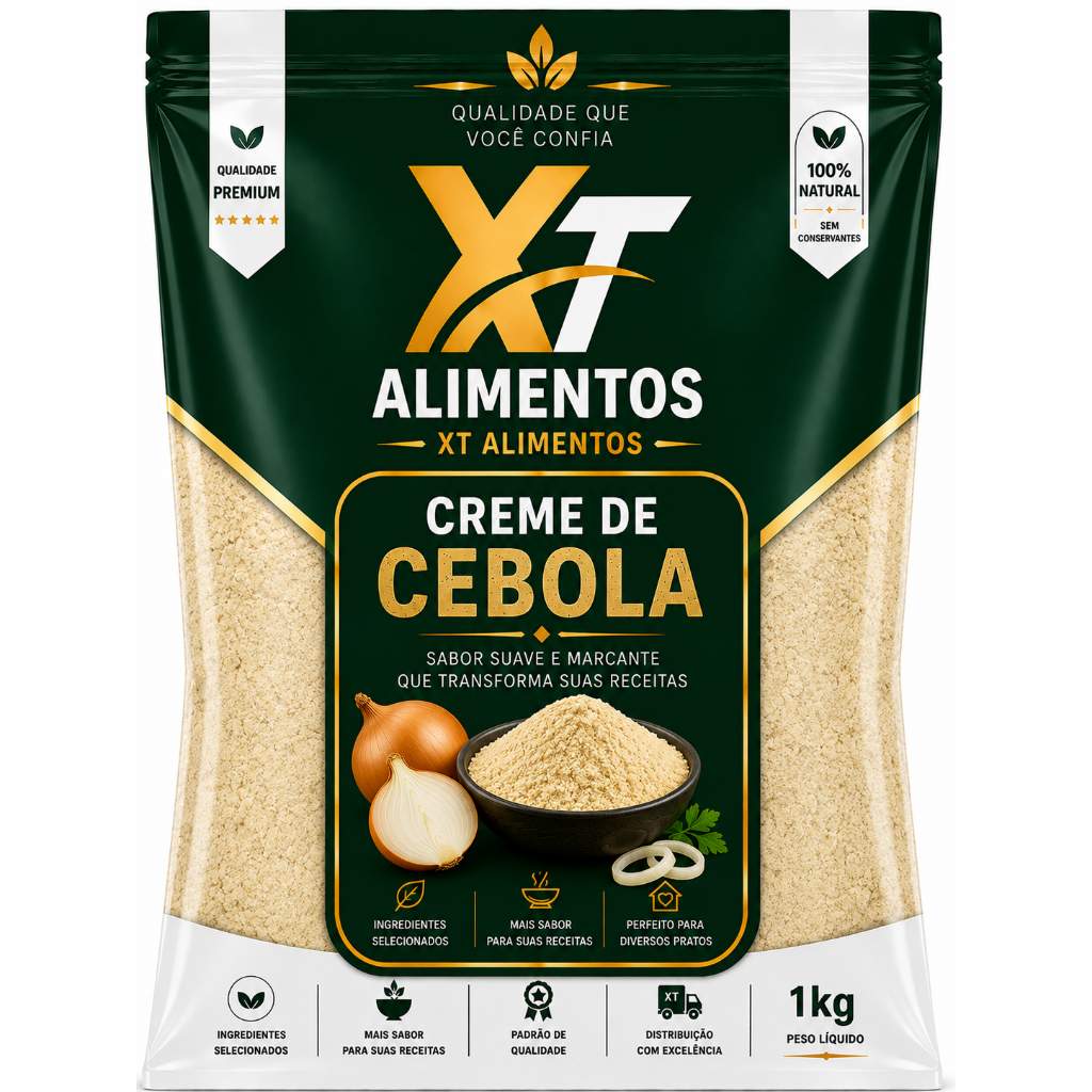 Creme de Cebola Premium Pó - Xt Alimentos