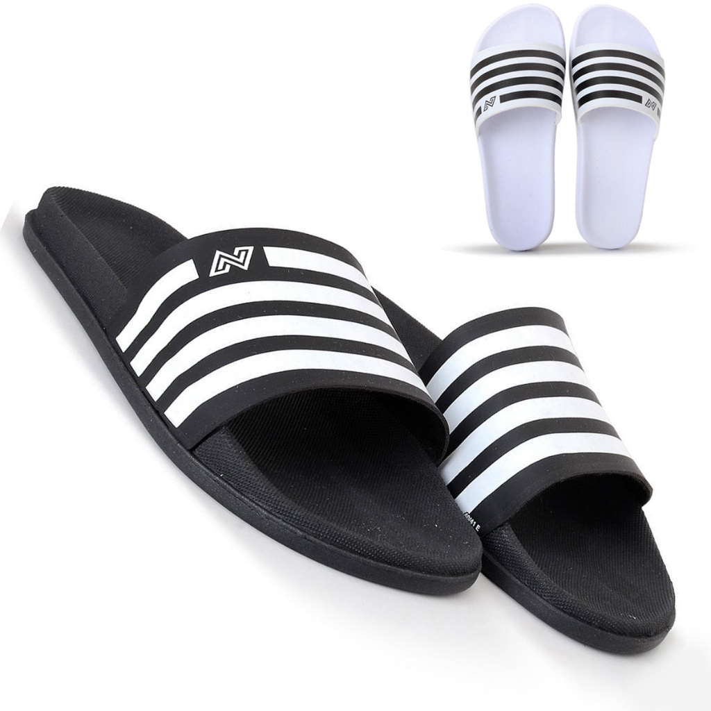 Chinelo Slide Sandália Unissex Leve Confortável Listrado Masculino Feminino Passeio Calce Fácil