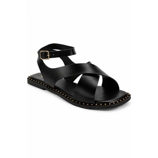 Rasteirinha Feminina Flat Bico Folha Tela Confortável Casual