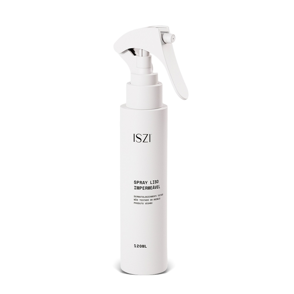 Spray Liso Impermeável ISZI 120ml | Anti Frizz Blindagem Contra Umidade Efeito Liso Duradouro