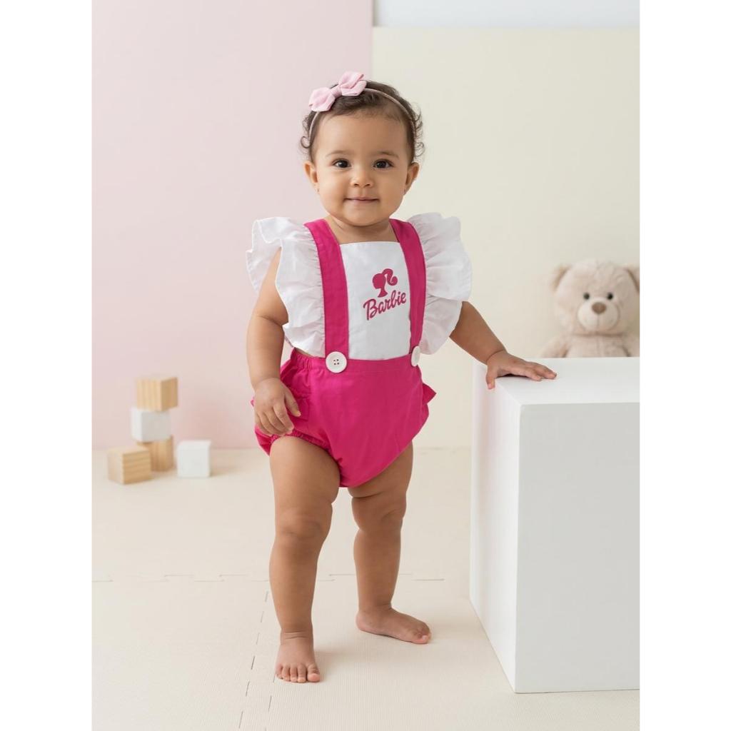 Body Bebê Infantil Menina Romper, temático Mesversário Meninas super poderosas  FLorzinha / Lindinha / Docinho
