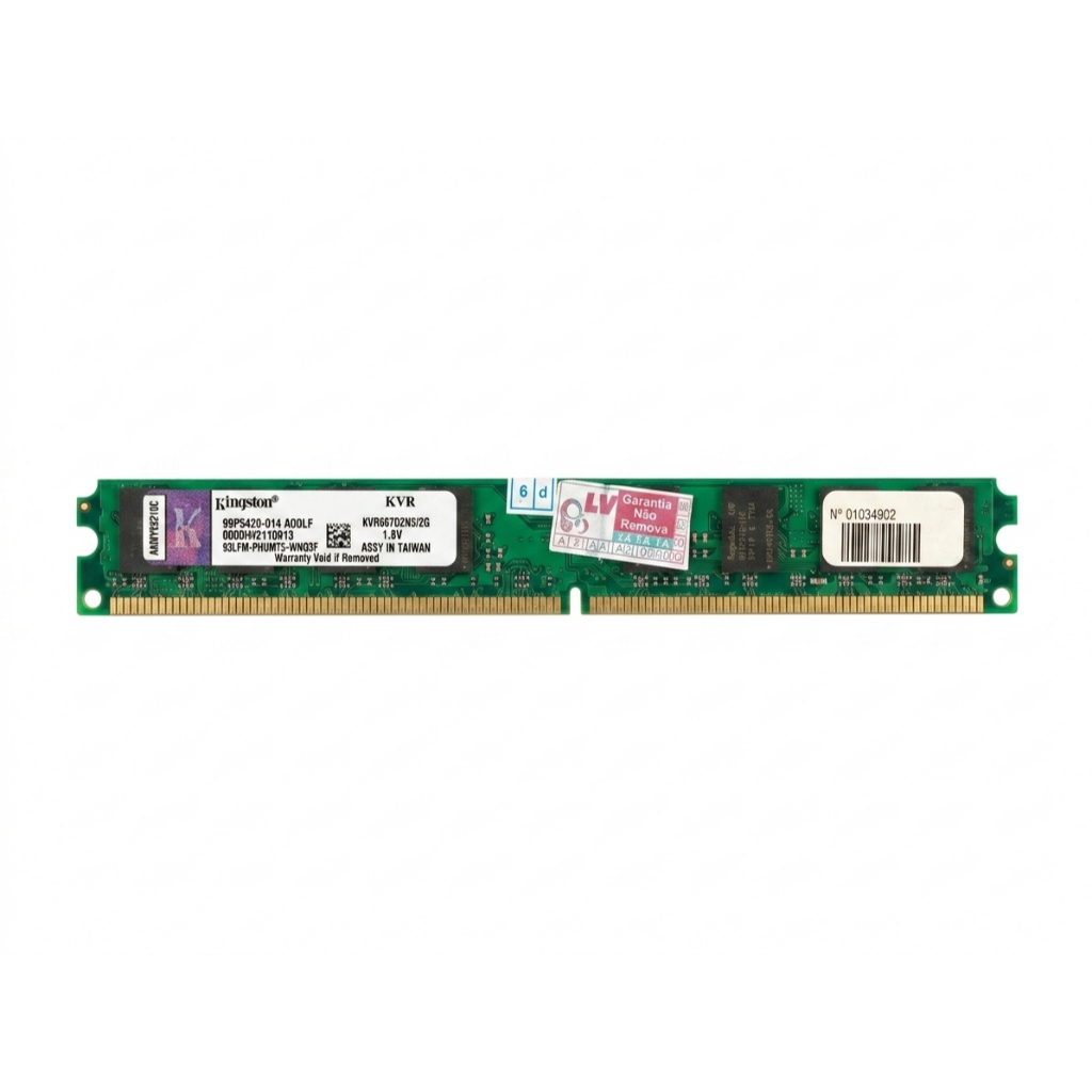 Memória RAM Para Desktop PC DDR2 2GB Várias Marcas (Kingston, Markvision, Smart) Usada