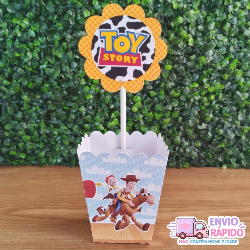 Centro de Mesa Toy Story Lembrancinha e Decoração para Festa Infantil e Aniversário Personalizado no Tema