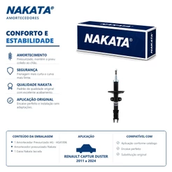 Amortecedor Dianteiro Renault Captur Duster 2011 a 2024 Nakata HG41006