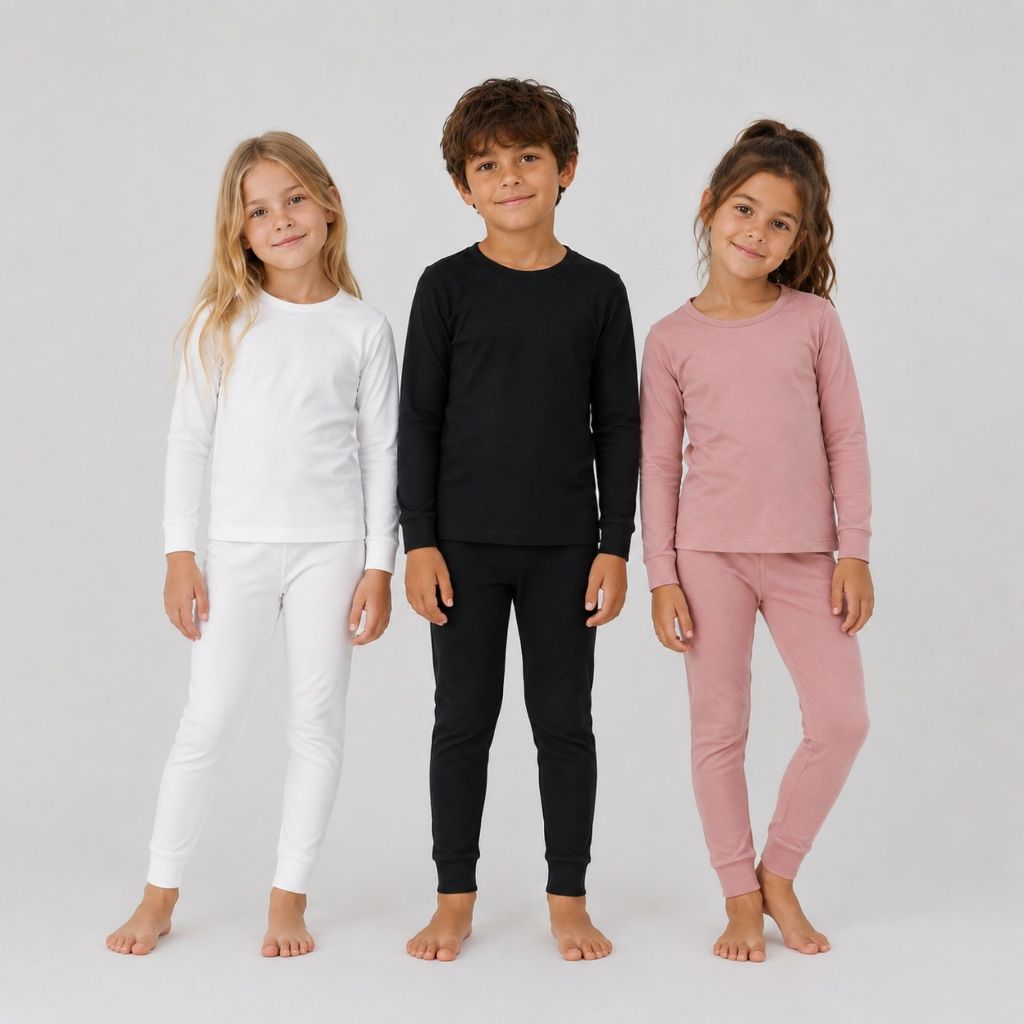 Kit 2 Conjuntos Térmicos Infantil Segunda Pele Flanelado Peluciado Menino Menina Inverno Frio