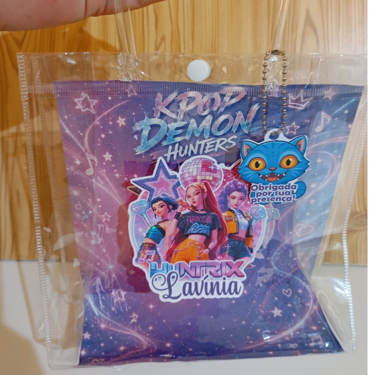 QUALQUER TEMA Fundo Decoração interna para sacolinha transparente PVC Personalizado | Lembrancinha Aniversário | kpop