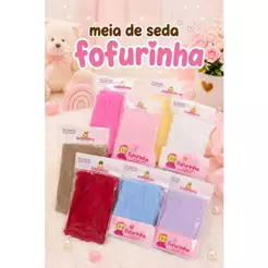 Meia de Seda Fofurinha para Laços e Faixinhas de Bebê Super Macia Alta Qualidade Diversas Cores Unidades