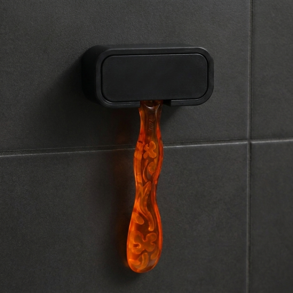 Suporte para Lâmina de Barbear com Tampa Unisex | Porta Gilete Organizador de Banheiro — imagem 2 de 2