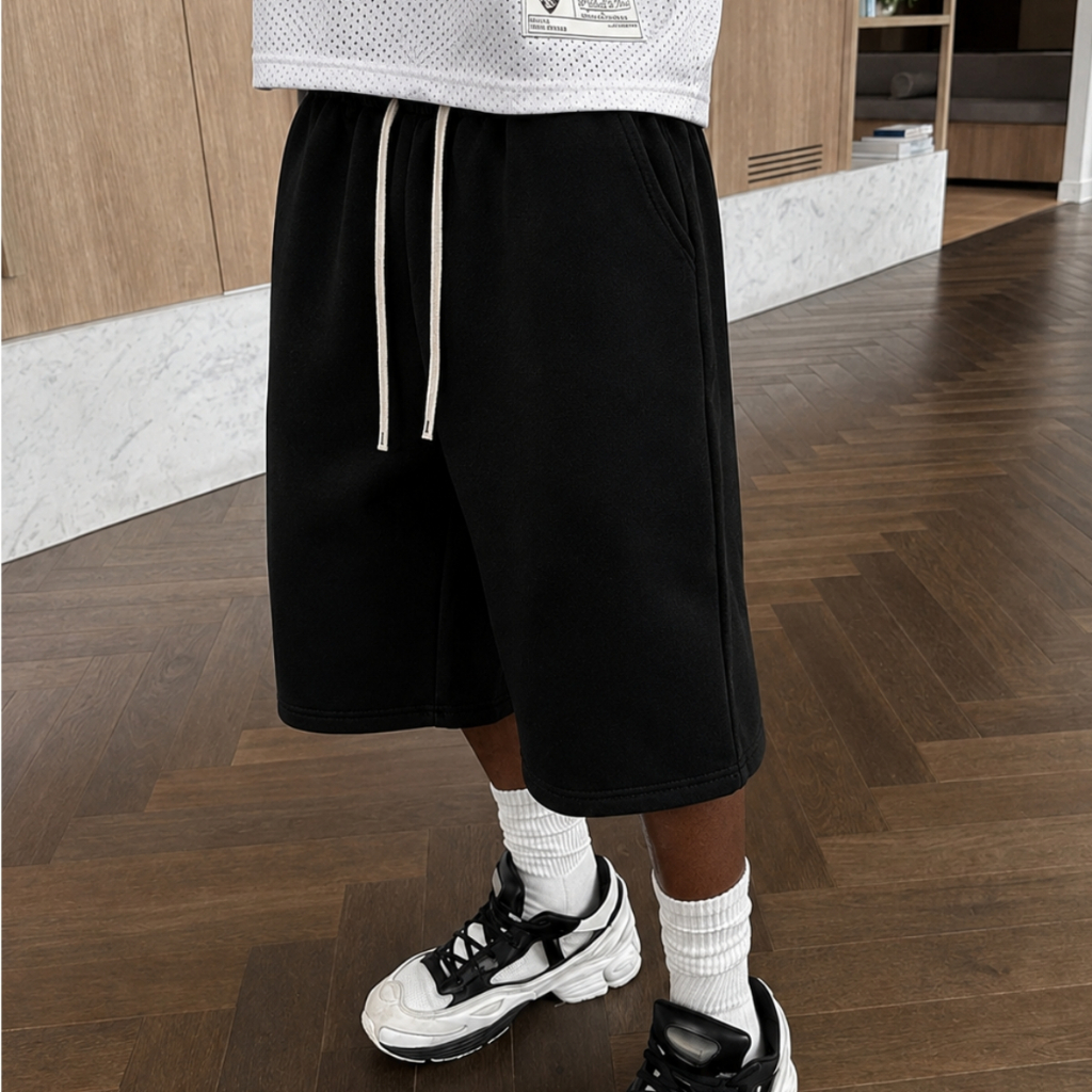 Bermuda Bermudão Masculina Folgado Streetwear Y2k Baggy Larga  Lisa Casual Oversized Ajustável