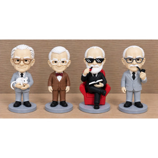 Miniaturas 3D Autores Psicologia – Aaron Beck, Jung, Freud e Skinner | Colecionáveis