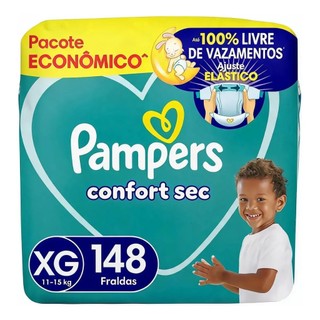 Fralda Pampers Confort Sec Tamanho XG 148 Unidades