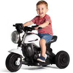 Moto Elétrica Infantil 3 Rodas Triciclo Passeio 6V Bivolt 20kg Motocicleta Motorizado Som Luz Pedal