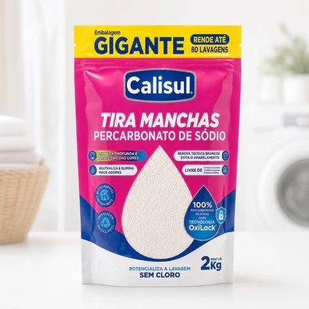 Percarbonato de Sódio Calisul 99% Puro com Eficácia na Remoção de Manchas