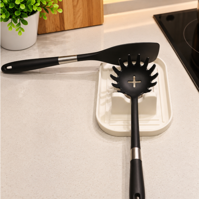 Suporte para Tampa de Panela e Utensílios de Cozinha Descanso Porta Tampa Multiuso Organizador de Talheres Colher — imagem 2 de 2