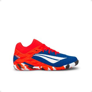 Chuteira Infantil Penalty Futsal RX Locker Kids Y-3 Azul e Coral