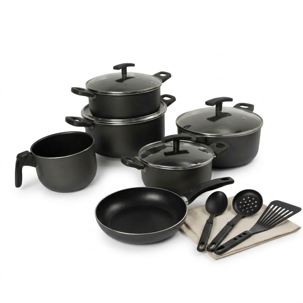 Jogo de Panela Grafite/ ALL BLACK escolha as suas peças - Extra Premium 5 camadas de Antiaderente