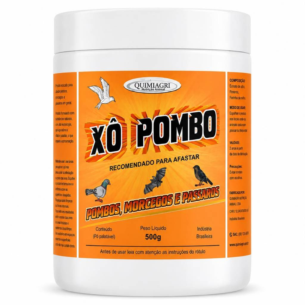 Xô Pombo Quimiagri 500g