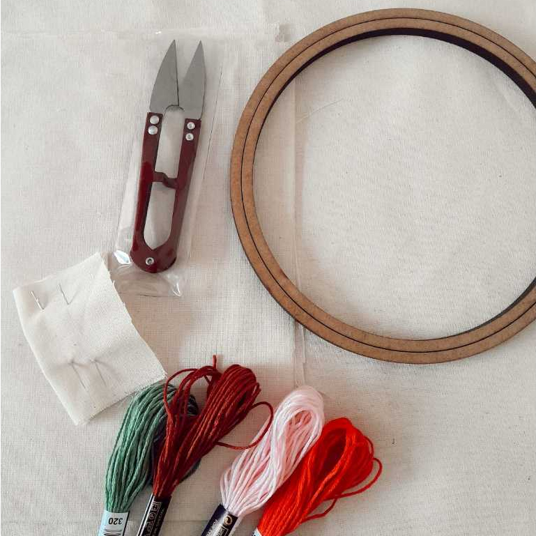 Kit de bordado completo iniciante com passo a passo margaridas — imagem 2 de 2