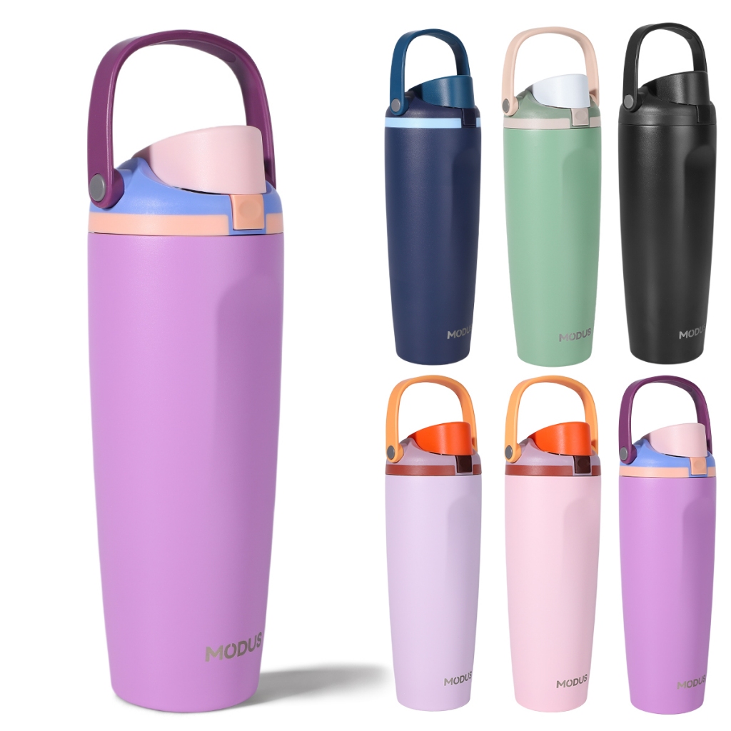 MODUS Copo Térmico Inox Portátil Garrafa Térmica Inoxidável com Alça 900ml