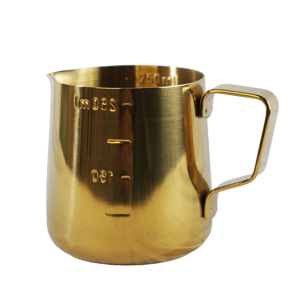 Jarra Pitcher Leiteira Inox Barista Latte Art Profissional Com Marcação Interna 250/350/550/900 Ml